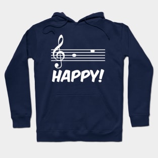 Be Happy! Music Notation Hoodie